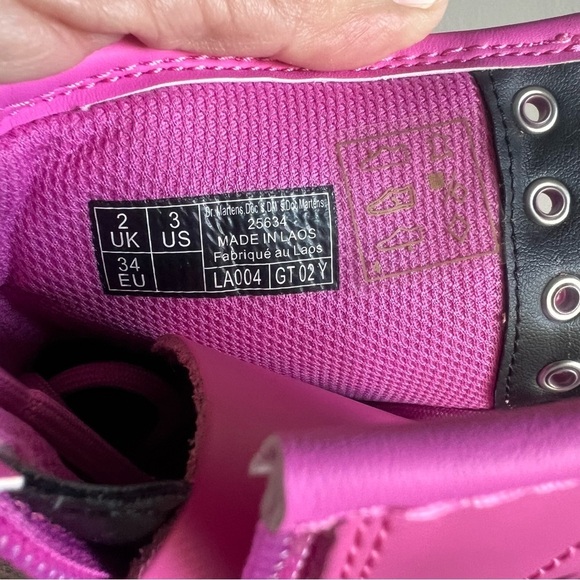 DR. MARTENS Junior 1460 Lace Up Girls Boots Size 4 SKU#241181 - Picture 10 of 11